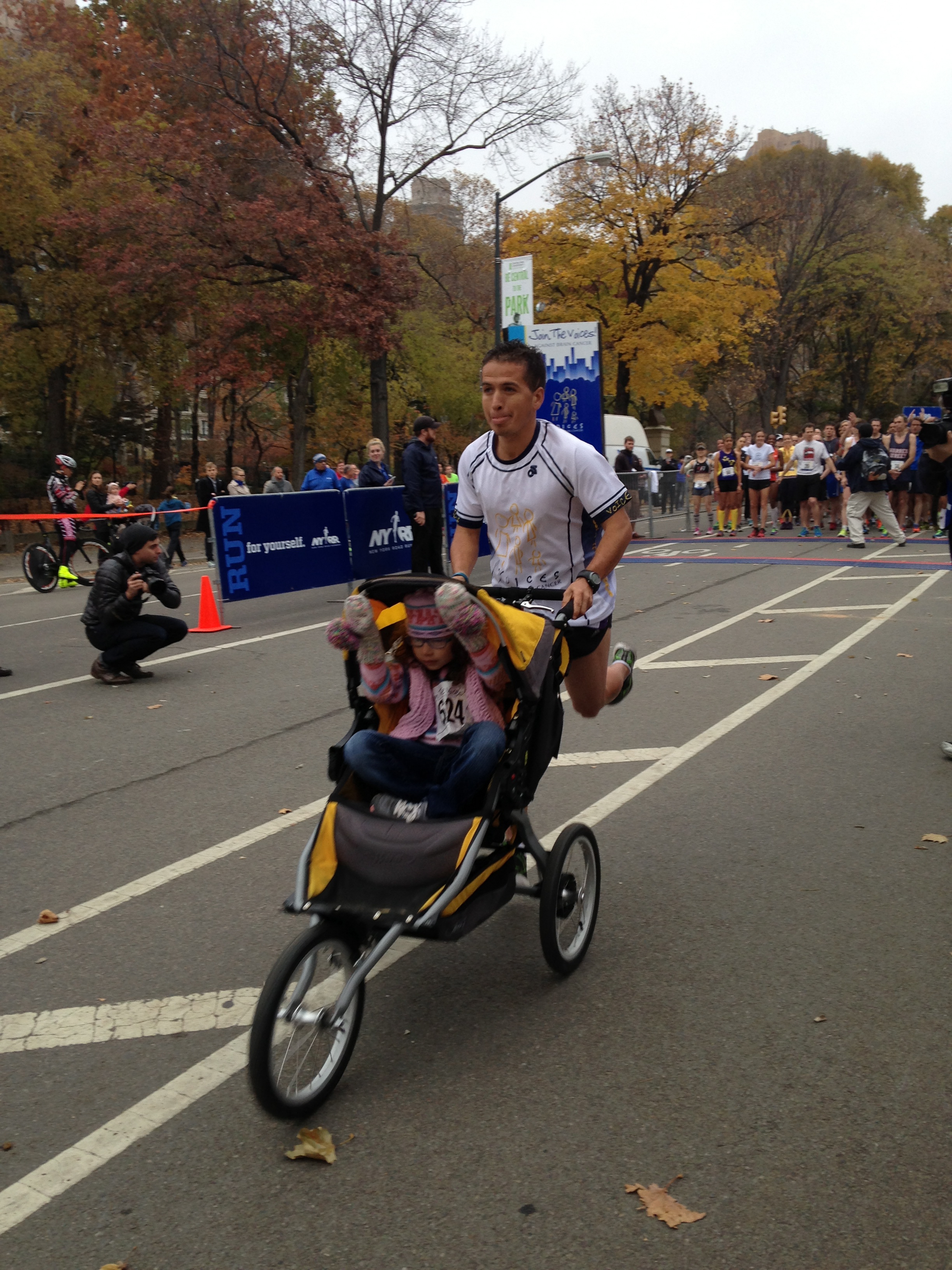 Father With Brain Cancer Wins Marathon With Daughter In Stroller